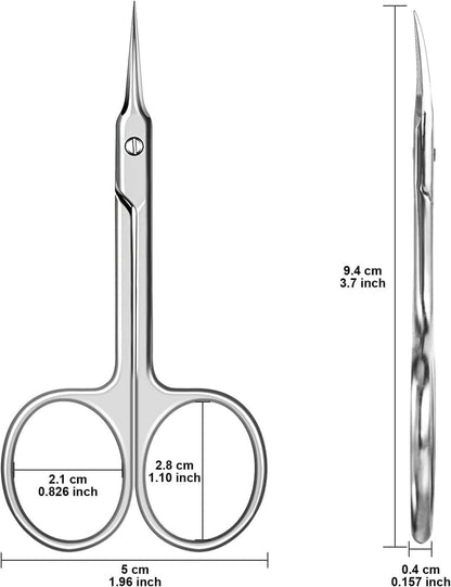 Nagelhautschere Extra Fein Gebogene Spitze Hautschere Edelstahl