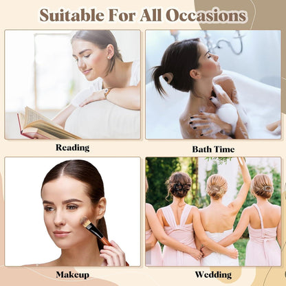 Yeomju Leopard Haarklammer Set 4 Stück, flache Clips, für dünnes Haar