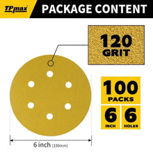 100x Schleifscheiben 150mm 120 Körnung Klett für Exzenterschleifer