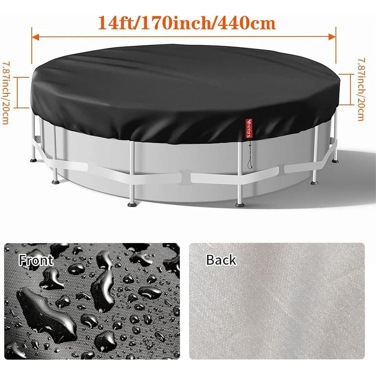 Poolabdeckung Rund 427cm – Winterschutz, UV-Schutz & Sauberkeit