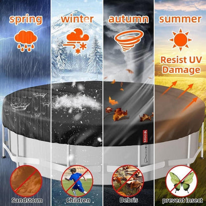 Poolabdeckung Rund 427cm – Winterschutz, UV-Schutz & Sauberkeit