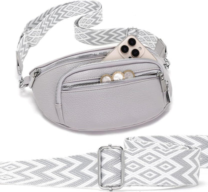 Damen Umhängetasche Klein Beige Vegan Leder Crossbody Bag