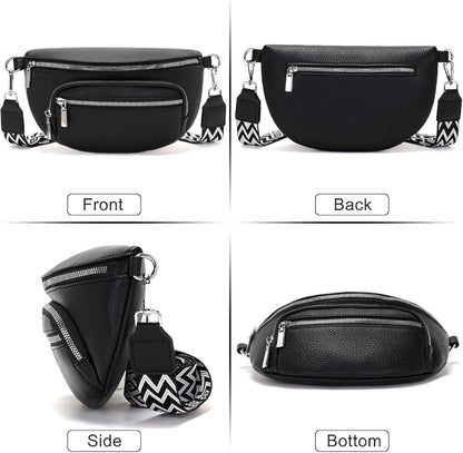 Kleine Damen Bauchtasche Beige Gürteltasche Veganes Leder
