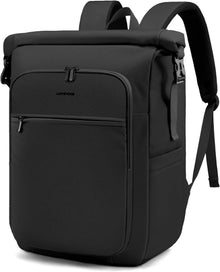 Wasserdichter Rolltop Laptop Rucksack 17 Zoll Schwarz