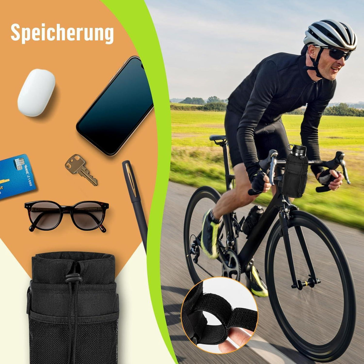 Fahrrad Getränkehalter 12-24oz, Ohne Schrauben, Universal