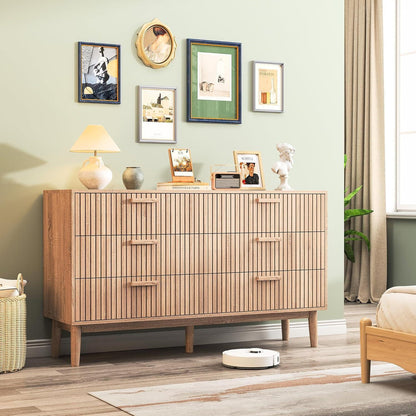 Kommode mit 6 Schubladen – Holzschrank für Schlafzimmer & Wohnzimmer