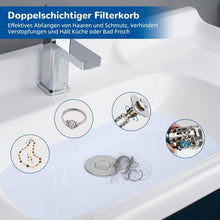 3-in-1 Pop-Up Abflusssieb mit Filterkorb für Waschbecken