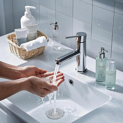 3-in-1 Pop-Up Abflusssieb mit Filterkorb für Waschbecken