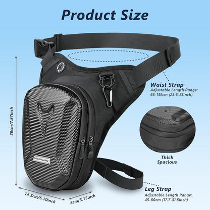 Motorrad Beintasche mit Verstellriemen & Karabiner