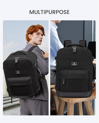 Handgepäck Rucksack 20L Schwarz für Ryanair Wizz Air Eurowings