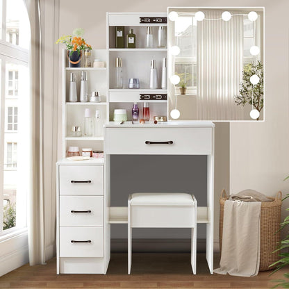 Schminktisch LED-Beleuchtung Frisiertisch Spiegel Make-up Kosmetiktisch