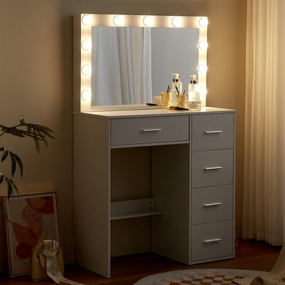 Schminktisch LED-Beleuchtung Frisiertisch Make-up 3 Farben Helligkeit