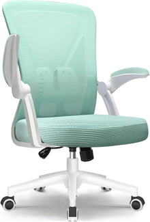 Ergonomischer Bürostuhl mit klappbaren Armlehnen & Lendenwirbelstütze