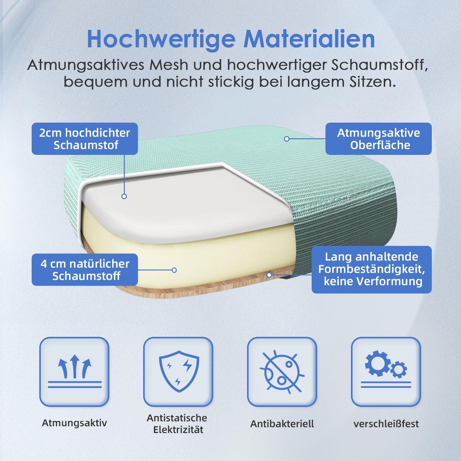 Ergonomischer Bürostuhl Schwarz mit klappbaren Armlehnen