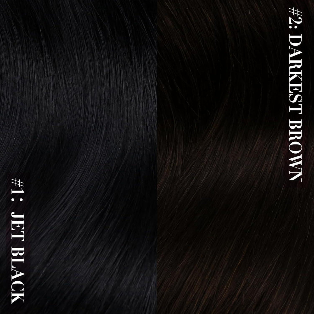 Echthaar Clip-Ins Schwarz 45cm - 120g, Glatt & Voluminös