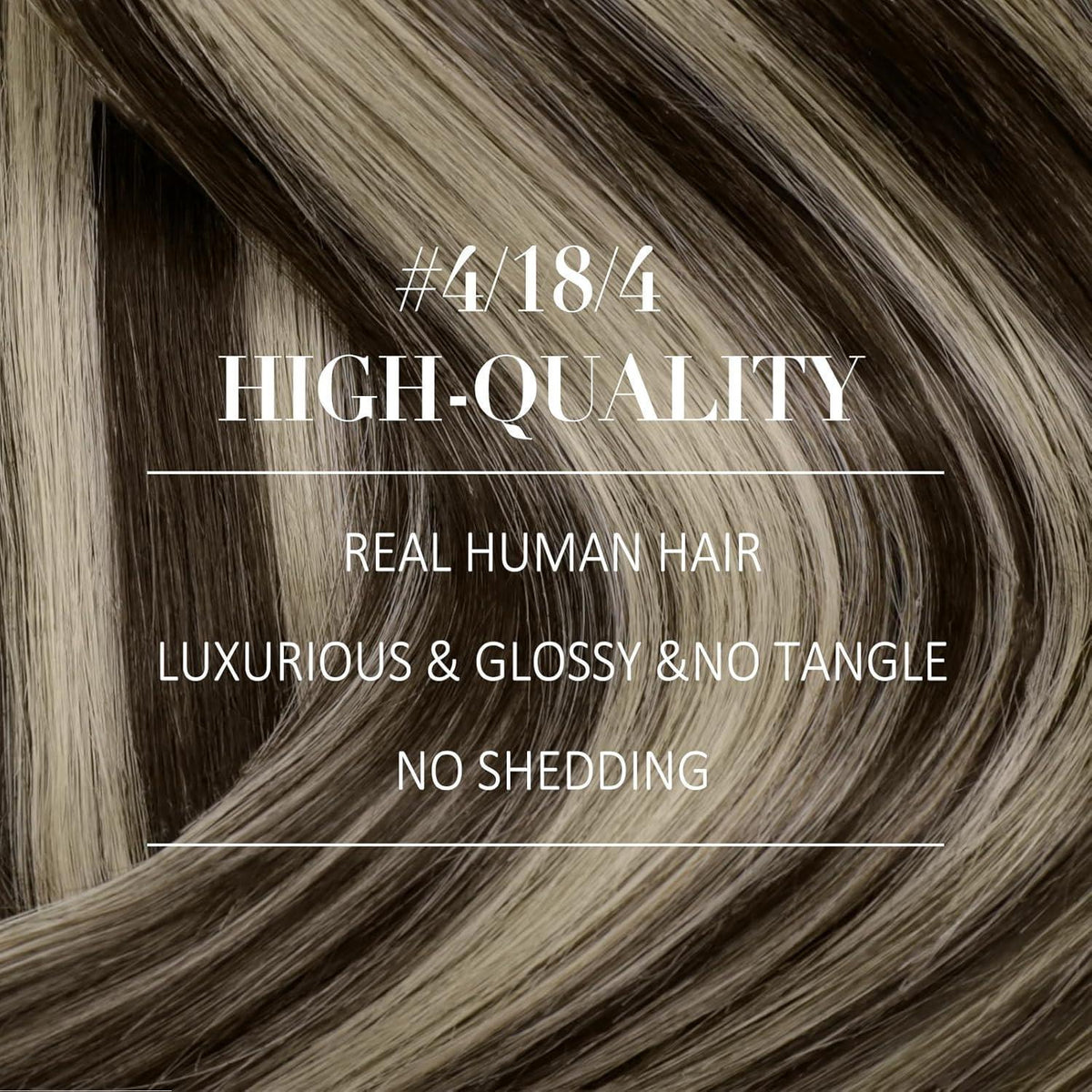 Clip-in Echthaar Extensions Ombre Dunkelbraun-Blond 30cm