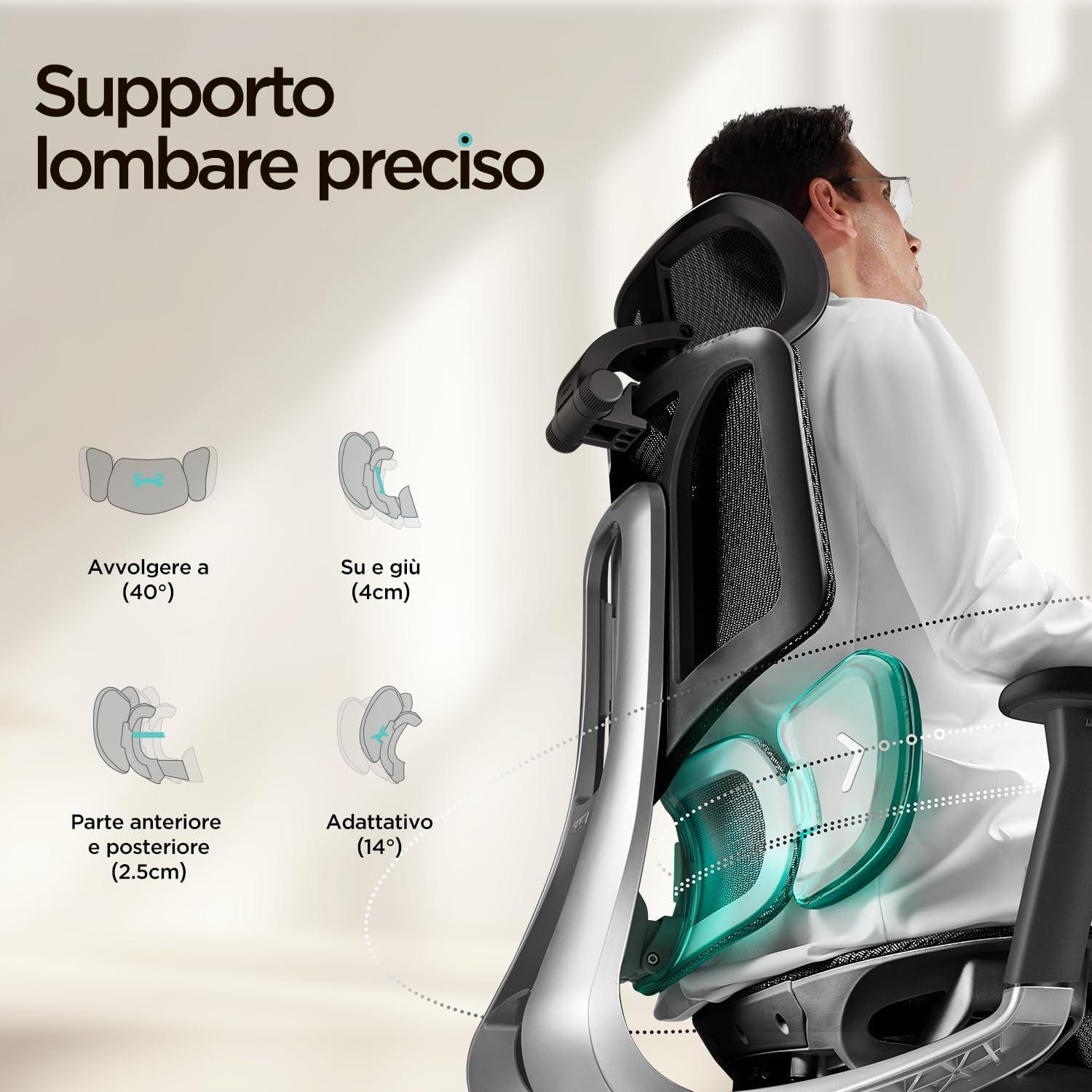Ergonomischer Bürostuhl mit dynamischer