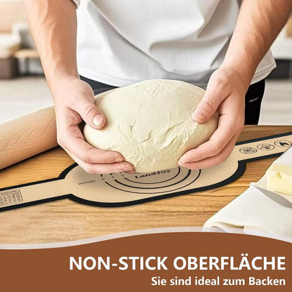 Silikon Backmatte für Dutch Oven mit Teigschneider