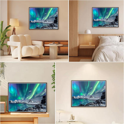 Malen nach Zahlen Nordlicht Erwachsene DIY Ölgemälde Set