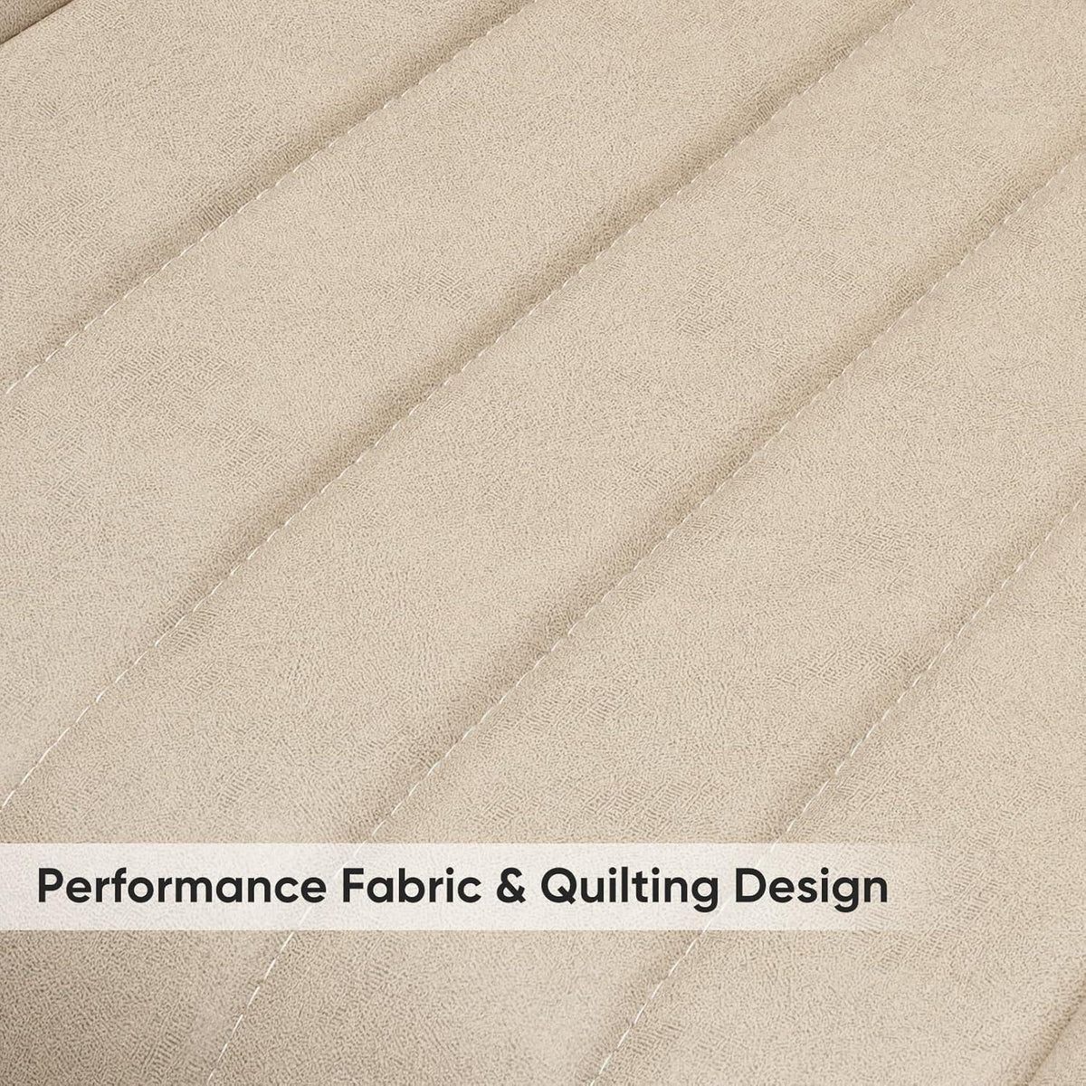 Esszimmerstühle 6er Set | Beige Polsterstühle mit Sitzkissen