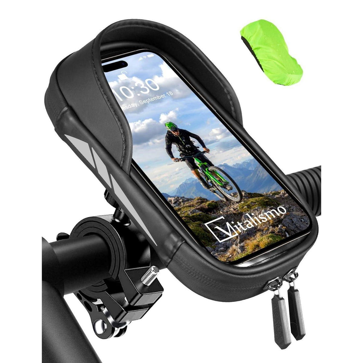 Wasserdichte Fahrrad Lenkertasche mit Handyhalterung 360°