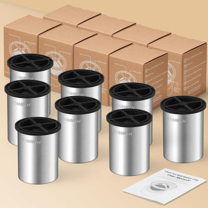 Eiswürfelbereiter Edelstahl - Kristallklare Eiskugeln (8er Pack)