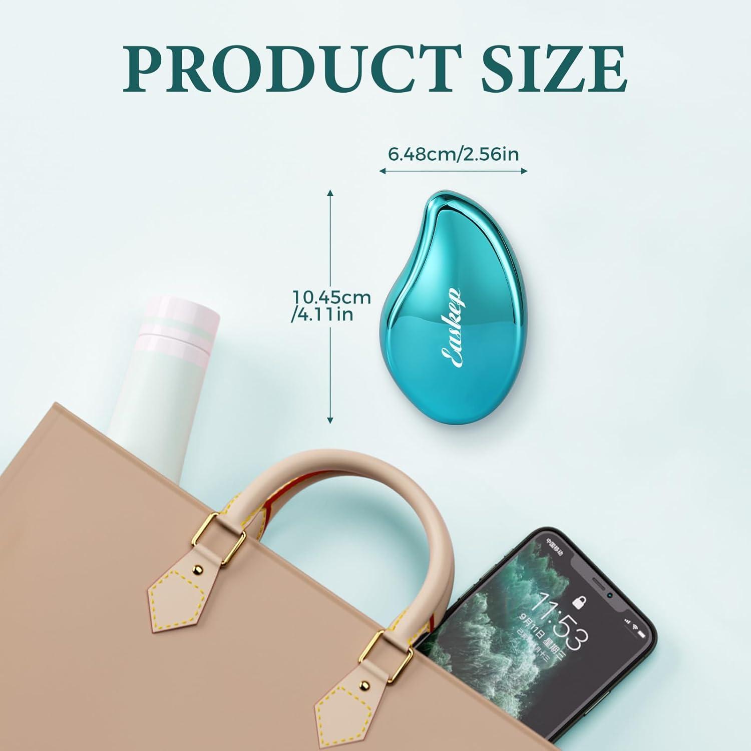 Easkep 2in1 Nano Glas Hornhautentferner Blau - Profi Pediküre Füße - Nass&Trocken Hornhaut Entferner