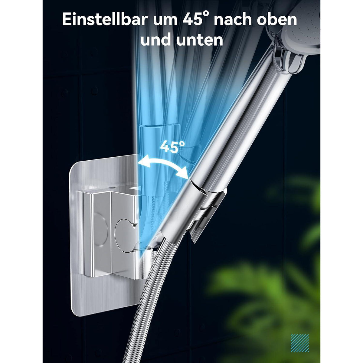 Duschkopfhalterung ohne Bohren, Verstellbar & Robust