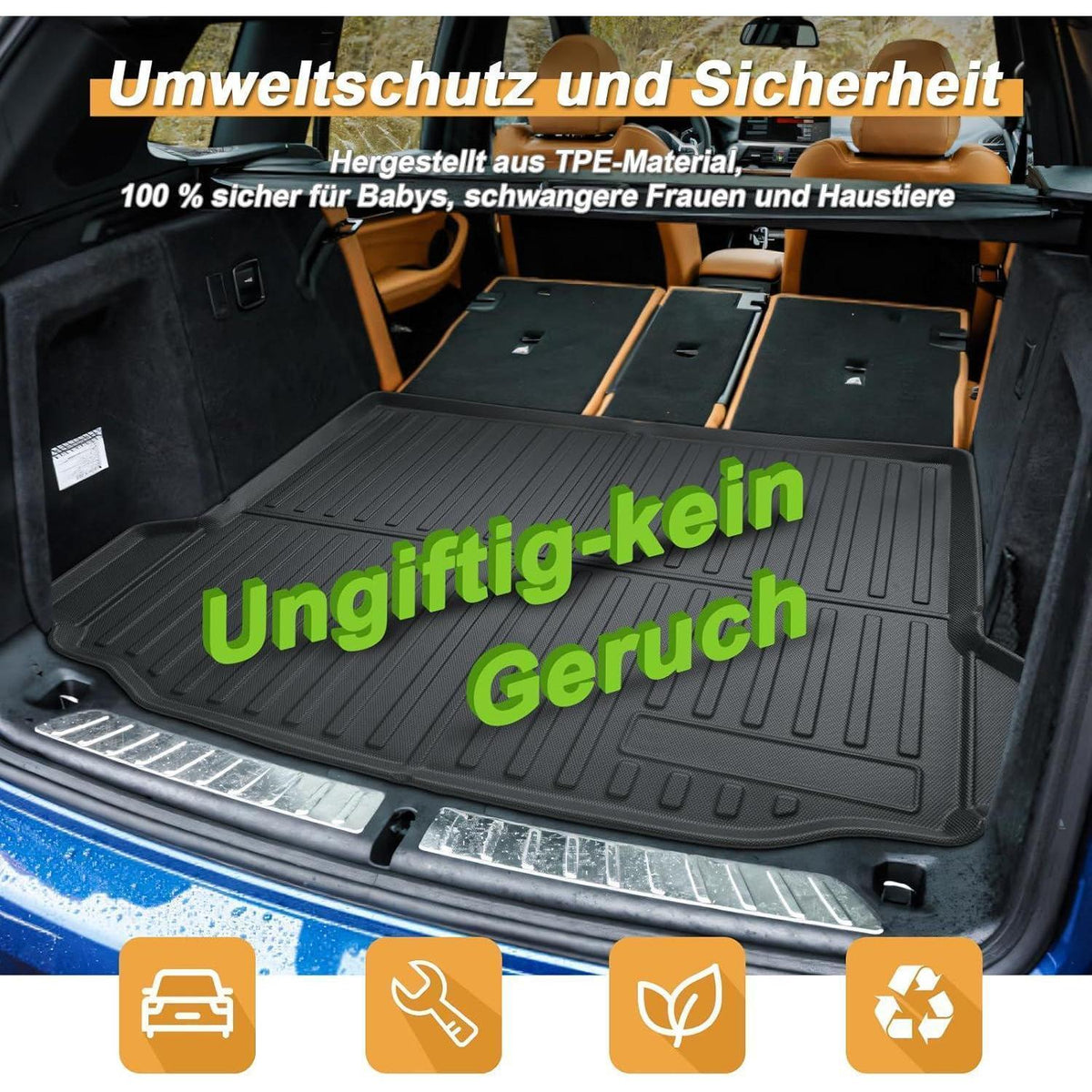 ECOZEN Kofferraumwanne BMW X3 G01/X4 G02 2018-2025 TPE