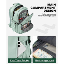Schulrucksack für Teenager Mädchen mit Laptopfach (Grün)