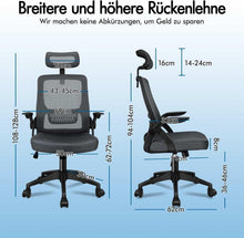 Ergonomischer Bürostuhl 180 kg belastbar Grau