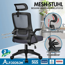 Ergonomischer Bürostuhl mit Netzgewebe 180kg, Grau