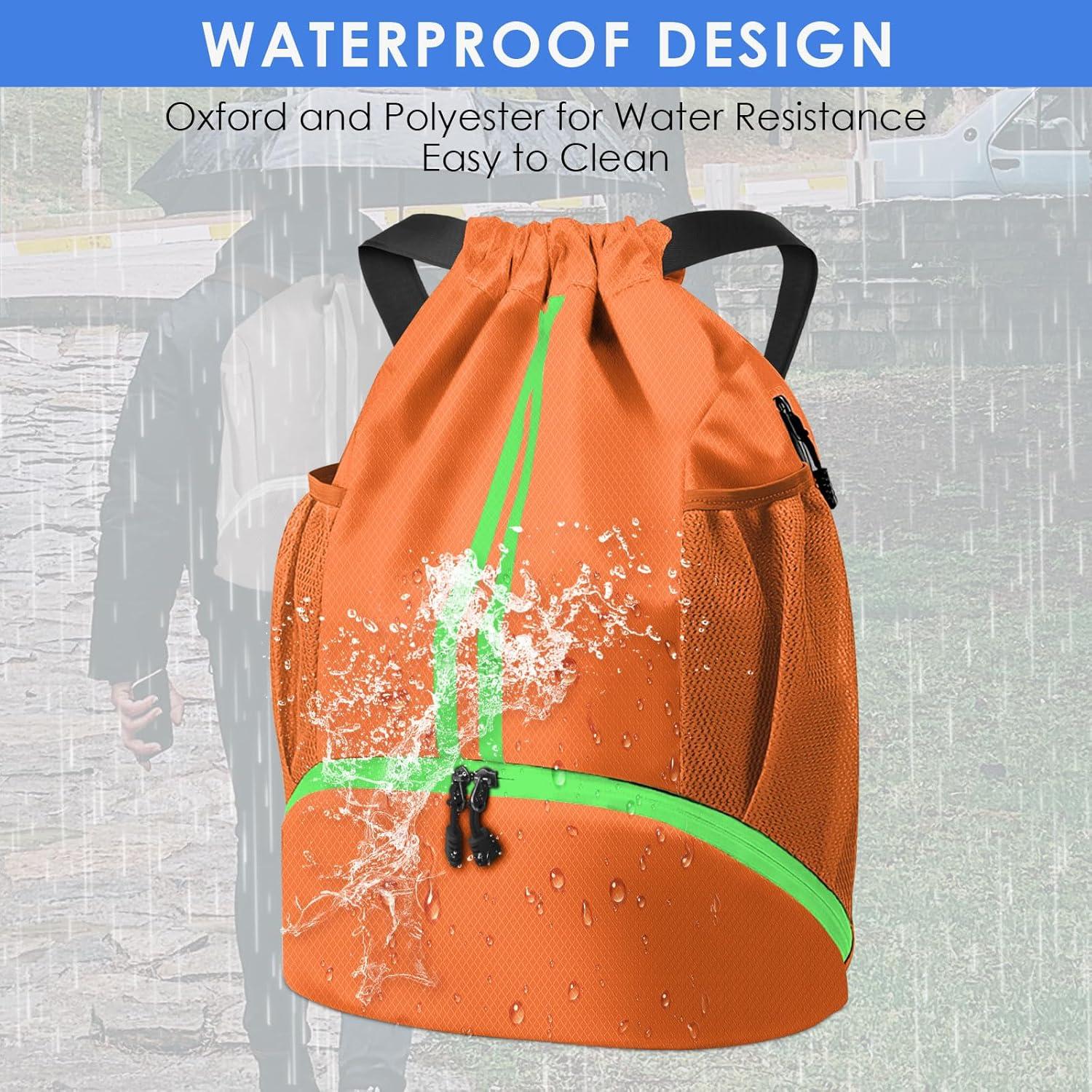 Sporttasche Turnbeutel Fußball Rucksack Kordelzug Gymsack wasserdicht