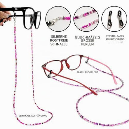 Brillenkette Damen 4er Set – Rutschfest, Elegant & Vielseitig
