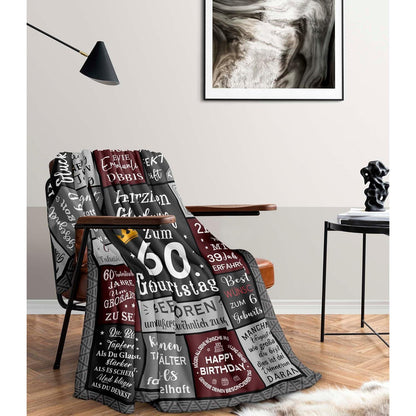 Tagesdecke zum 60. Geburtstag – Geschenk für Männer 1965