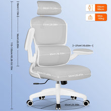 Ergonomischer Bürostuhl mit Klapparmlehnen