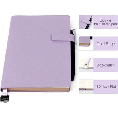 Notizblock Softcover, liniert, 5.7x8.4", Lila – Geschenkbox