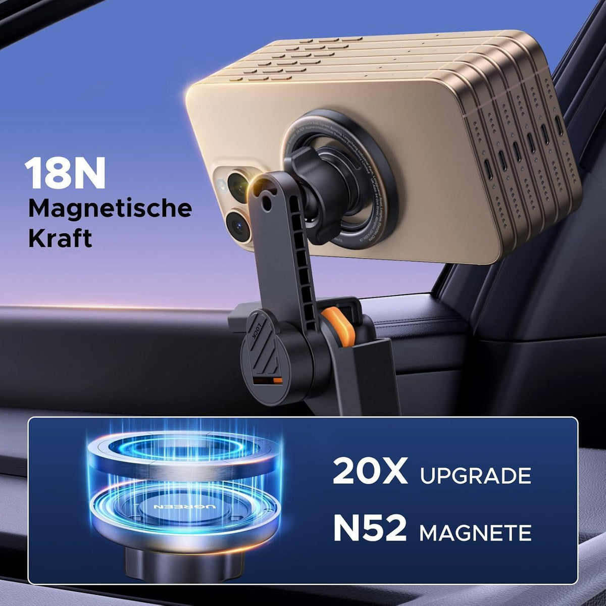 MagSafe Autohalterung für Tesla Model 3/Y – 360° Drehbar