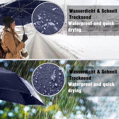 Herreicher Regenschirm Sturmfest Groß Automatik Taschenschirm