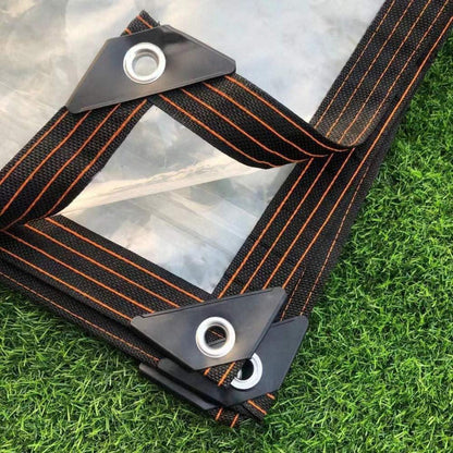 Transparente Abdeckplane mit Ösen, Wasserdicht 3x6m