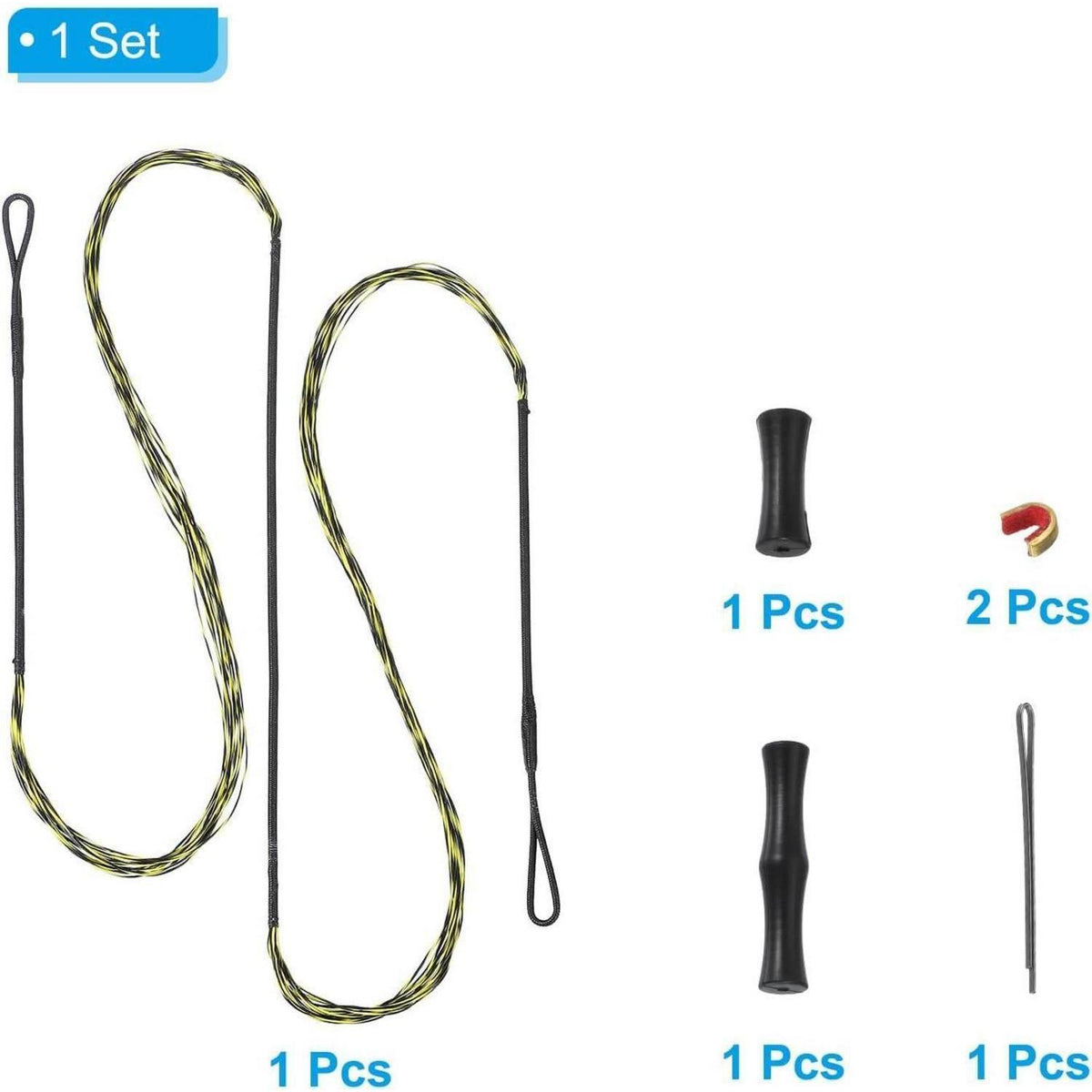 Recurve Bogen Saite mit Nocken & Fingertab – 60 Zoll AMO 64"