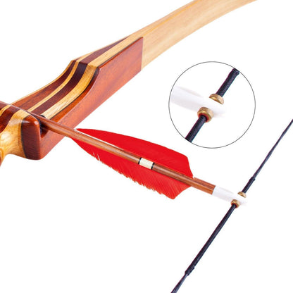 Recurve Bogen Saite mit Nocken & Fingertab – 60 Zoll AMO 64"