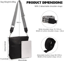 Myhozee Umhängetasche Damen Mittelgroß PU Leder Crossbody