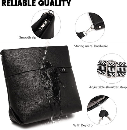 Myhozee Umhängetasche Damen Mittelgroß Handtasche PU Leder