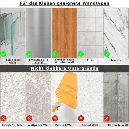 Toilettenpapierhalter ohne Bohren mit Handtuchhaken – Edelstahl Silber