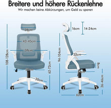 Ergonomischer Bürostuhl mit Lordosenstütze und