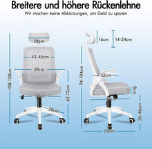 Ergonomischer Bürostuhl mit Lordosenstütze und