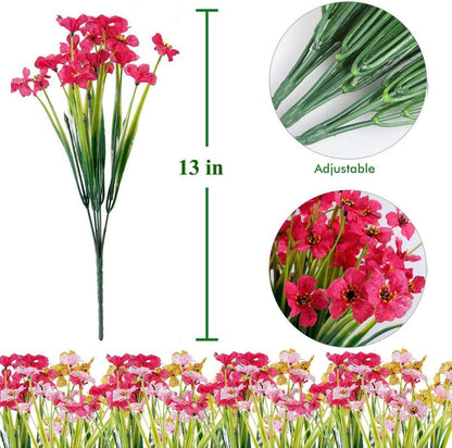 Künstliche Blumen Bündel Außen Balkon Wetterfest UV Beständig