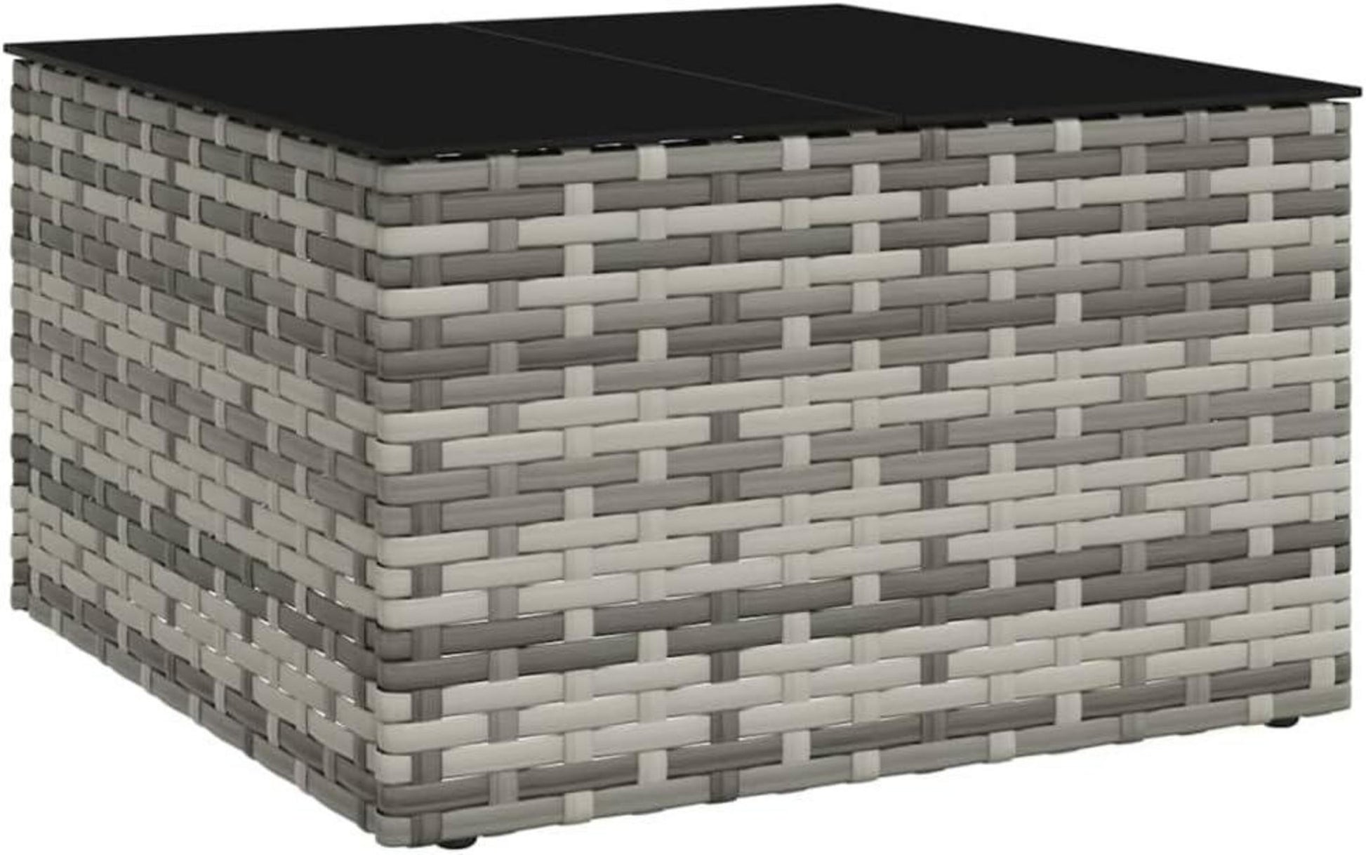 Gartenmöbel Set 2-TLG. Lounge-Set mit Kissen | Grau Rattan