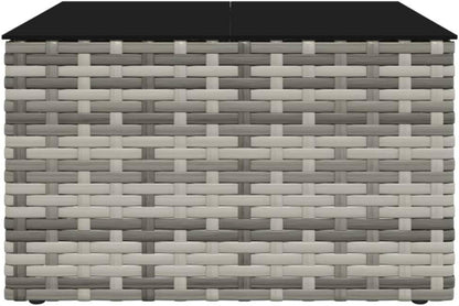 Grau Poly Rattan Gartenmöbel Set Terrasse Lounge-Set